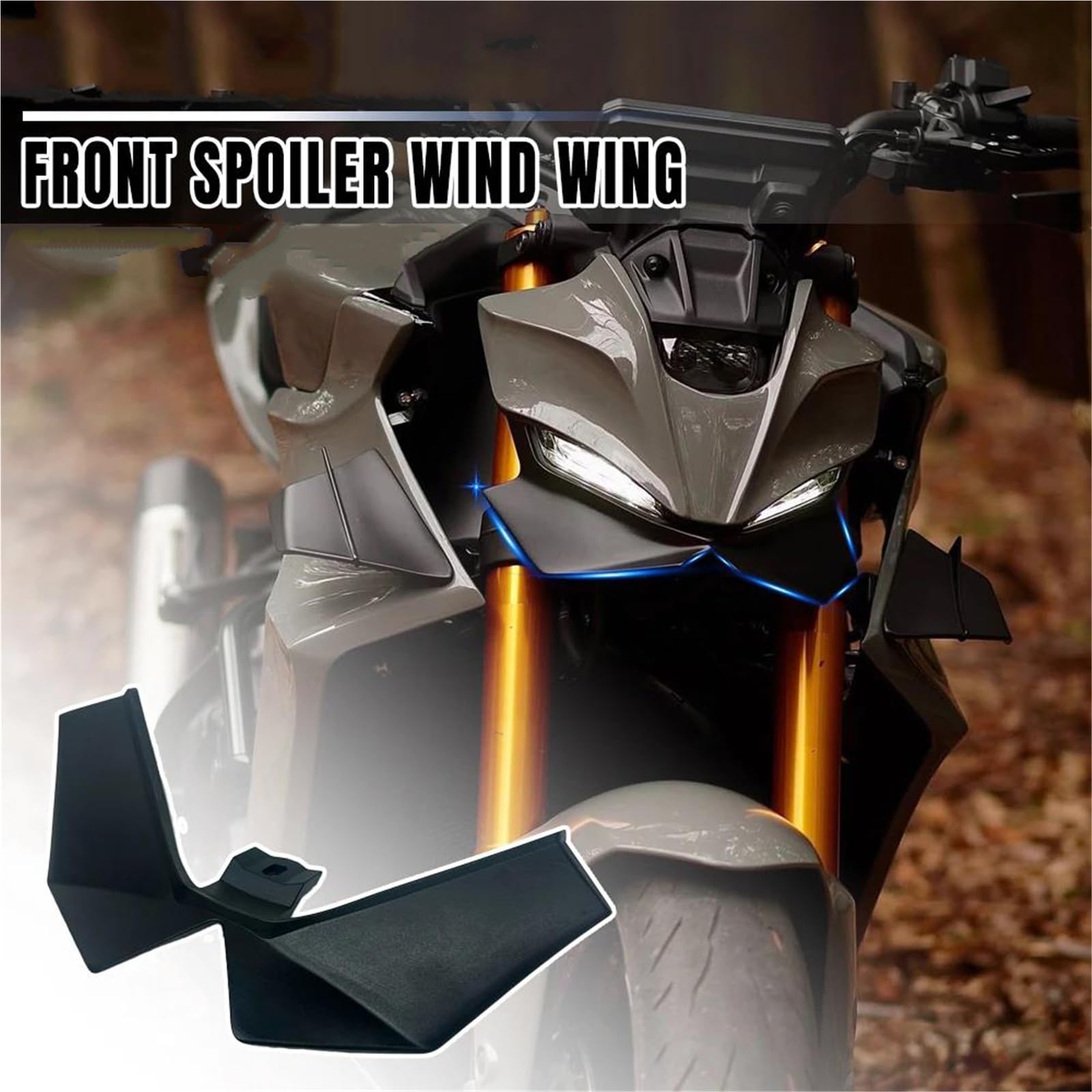 Per YAMAHA MT-09/SP 2024-2026 Spoiler Anteriore Labbro Inferiore Kit spoiler anteriore motocicletta(ABS Carbon printing)