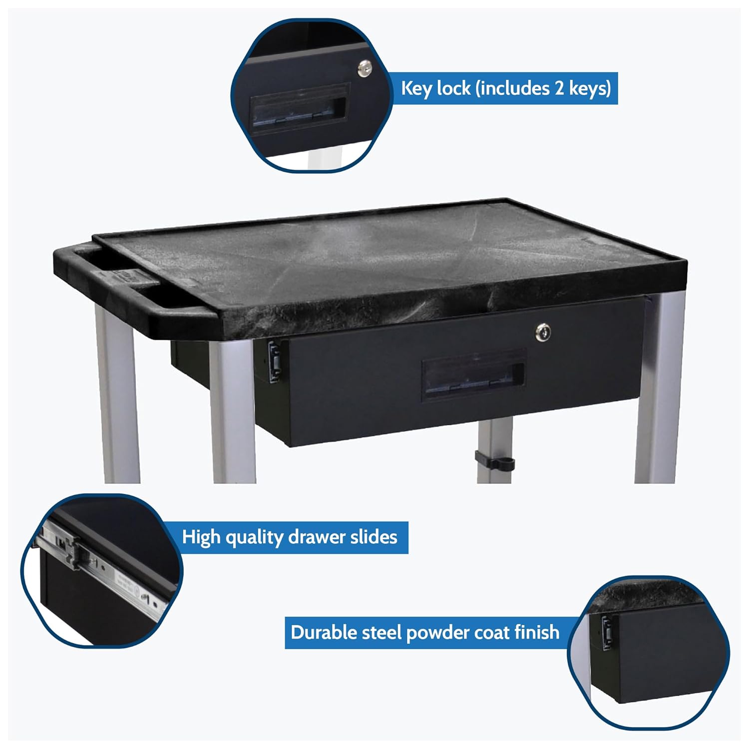 H Wilson Drawer for 18 x24 Presentation Cart
