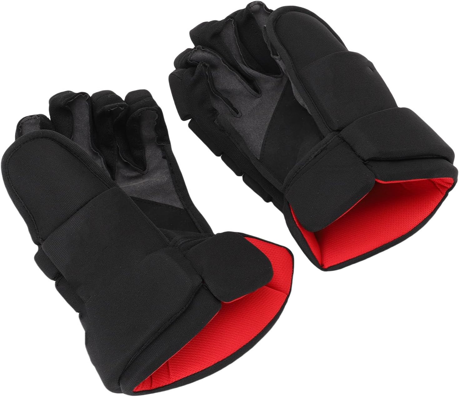 Ice Hockey Gloves, Nylon EVA Foam Protective Hockey Gloves Breathable Outdoor Roller Street Hockeys Glovess for Hockey Players