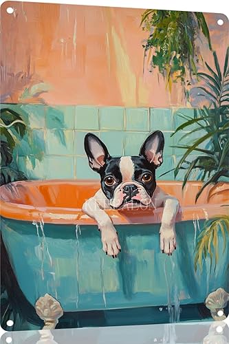 Miniatura 12 de Divertidos carteles de metal para decoración de baño y bañera, póster de metal retro para decoración de baño, bar, hogar, baño, decoración de pared,