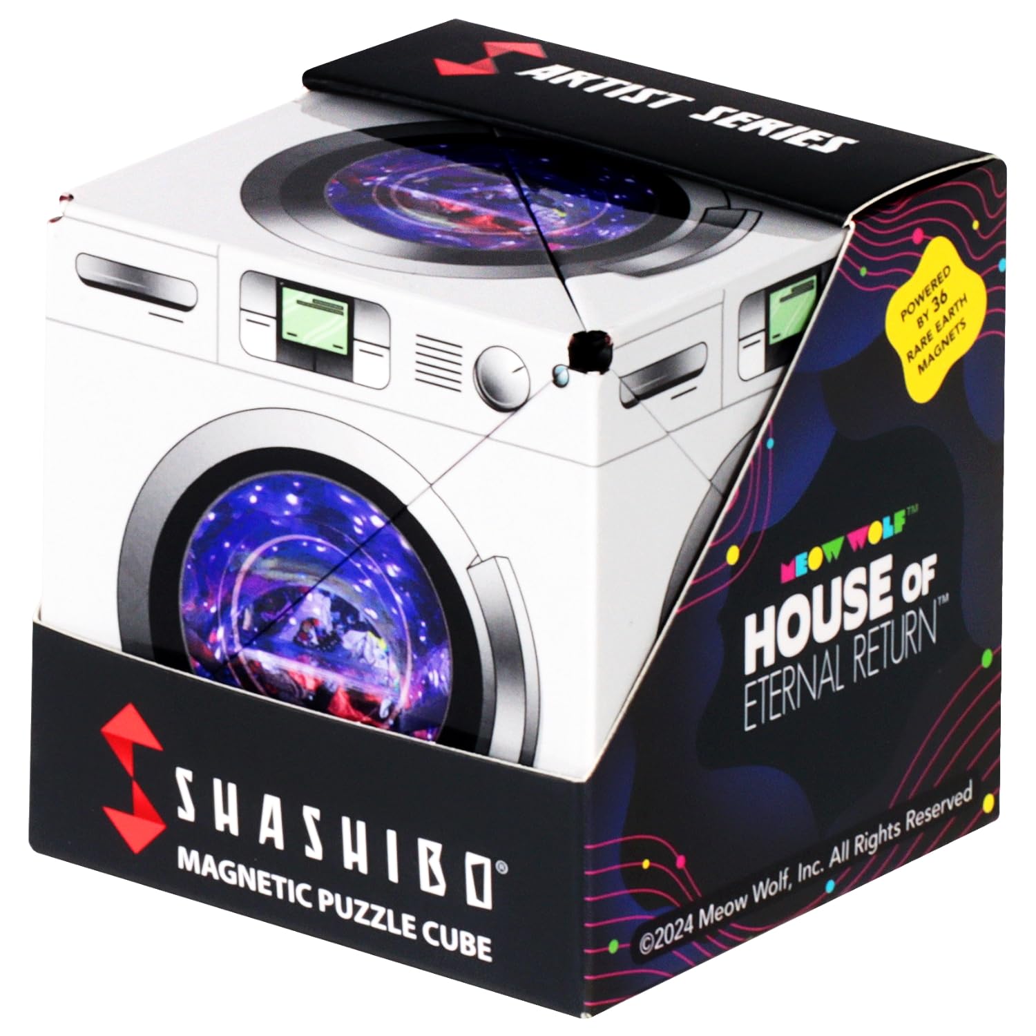 Shashibo Shape Shifting Box - Award-Winning STEM Fidget Toy with Ultra Strong Magnets - Puzzle Cube Transforms Into 100+ Shapes, Perfect Sensory Gift