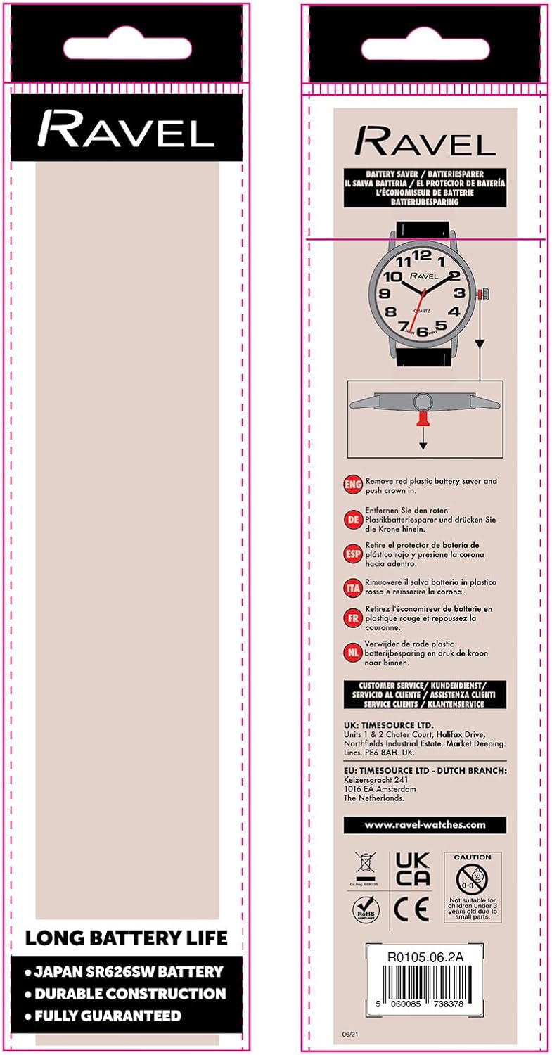 Ravel Unisex Easy Read Watch with Big Numbers - Analogue Quartz - R0105 3 71DnXvu6GVL. AC SL1500