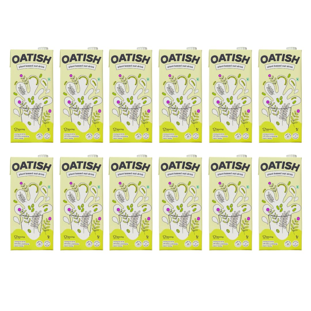 Dancing Cow Oatish Oat Milk | Lactose-Free | Super Creamy | Preservatives Free | Zero Added Sugar | Soya Free | Zero Trans-Fat | Zero Saturated Fat | Plant-Based | Vegan (Pack Of 12 Litre) (B0D2Y8GL7K) Amazon Price History, Amazon Price Tracker
