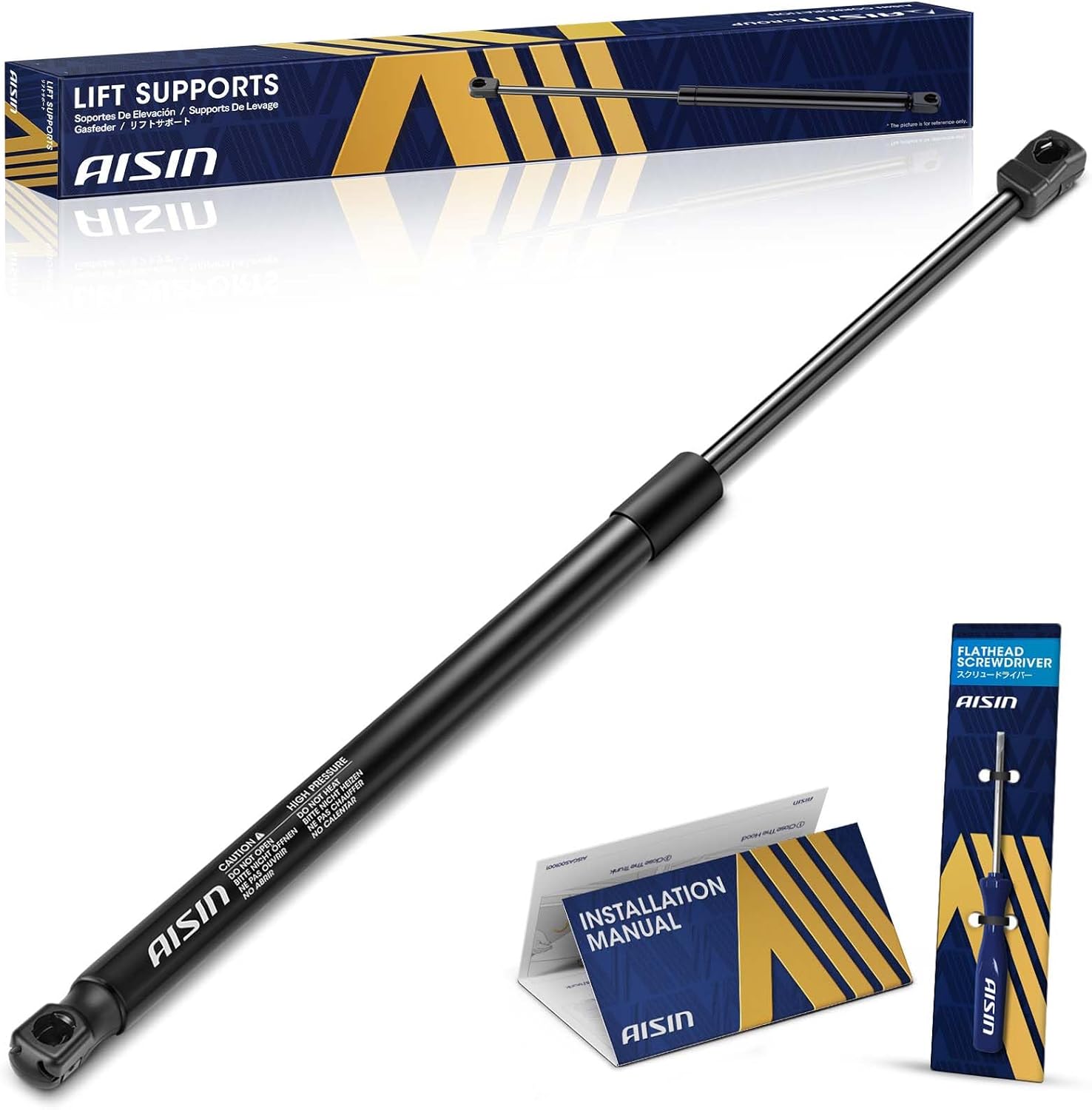 AISIN AFTERMARKET GASGM-00358 Front Left Hood Lift Support Shock Strut - Compatible with Cadillac XT4 2019-2023