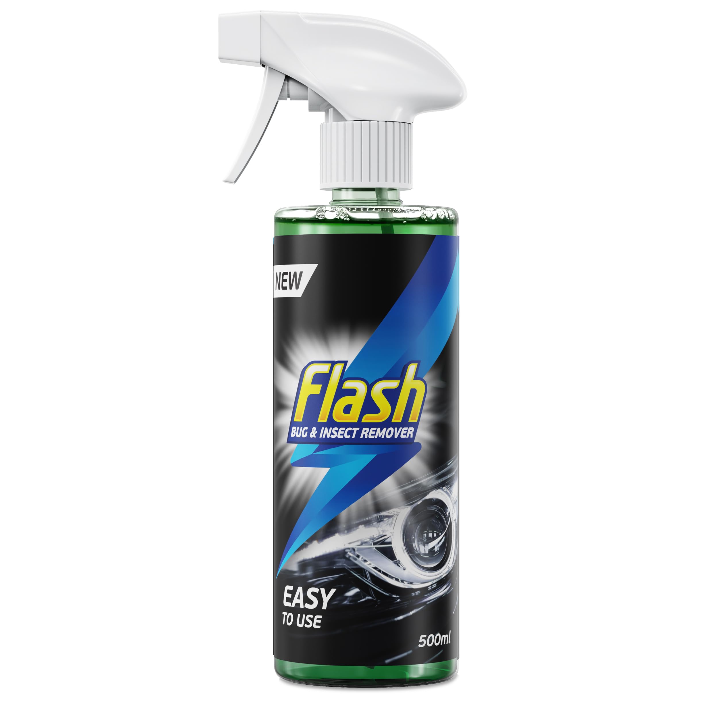 Flash Bug Insect Remover 500ml, Powerful Car Windscreen Cleaner Spray for Tar and Bugs