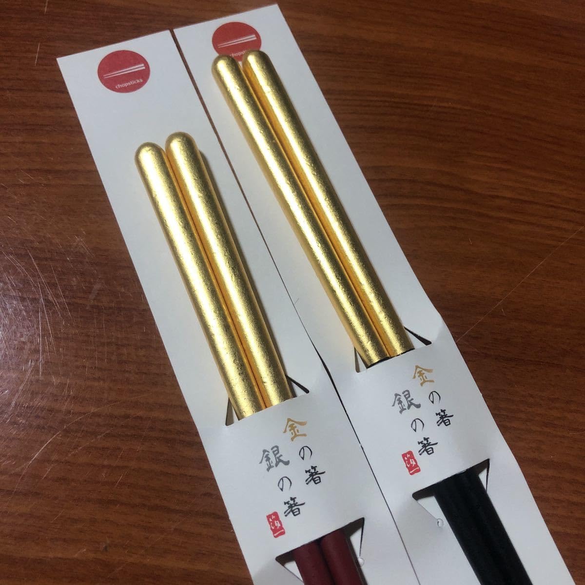 Amazon.com: Hakuichi 筷子、已婚夫婦筷子、金箔、金箔、銀筷子、筷架