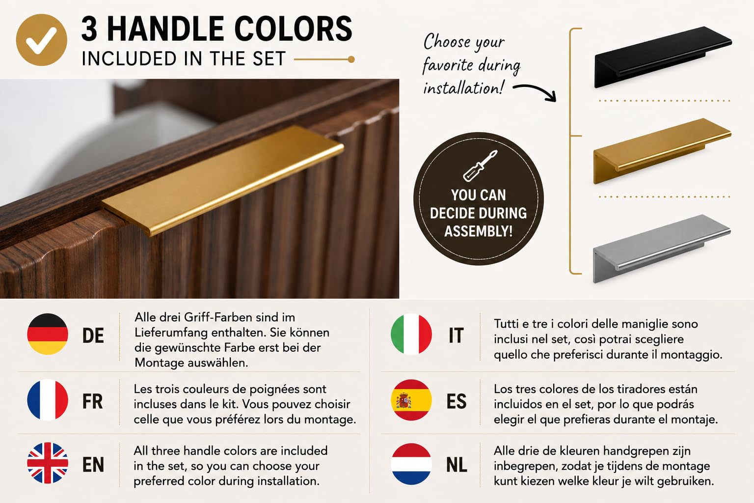 Mobile da bagno sospeso con top, Nero / Noce, 80 x 58,6 x 46 cm