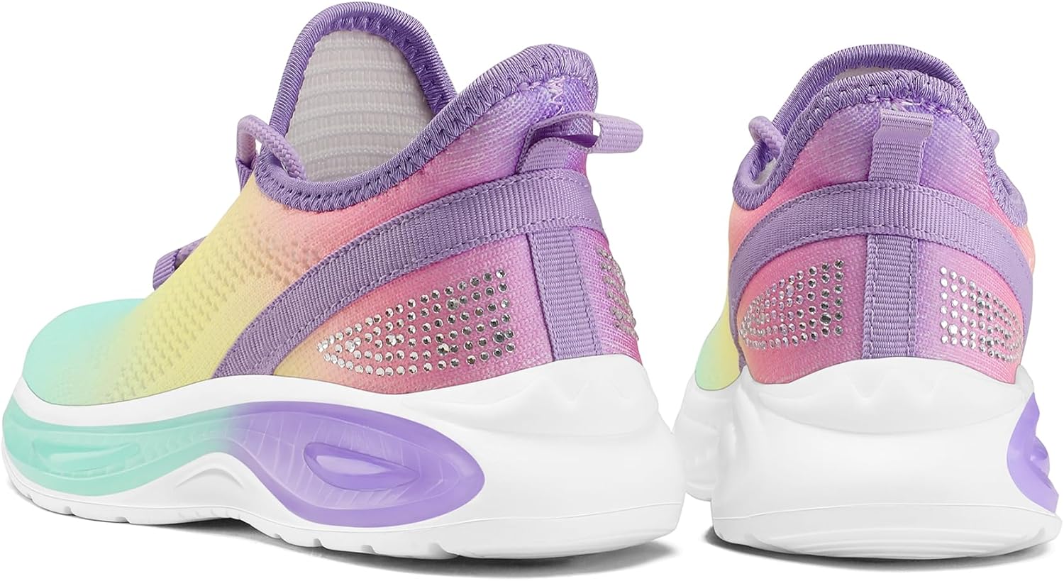 RUNSIDE Girls Lightweight Sneakers Kids Lace-up Tennis Running Shoes, Breathable Walking Shoes for Toddler/Little Kid/Big Kid - Image 8