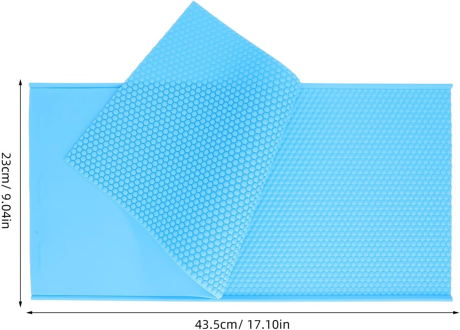 LIOOBO Beeswax Foundation Sheet Mold Silicone Beehive Embossing Mold Honeycomb Sheets Making Mould for Beekeeping and Wax Making Sky-Blue