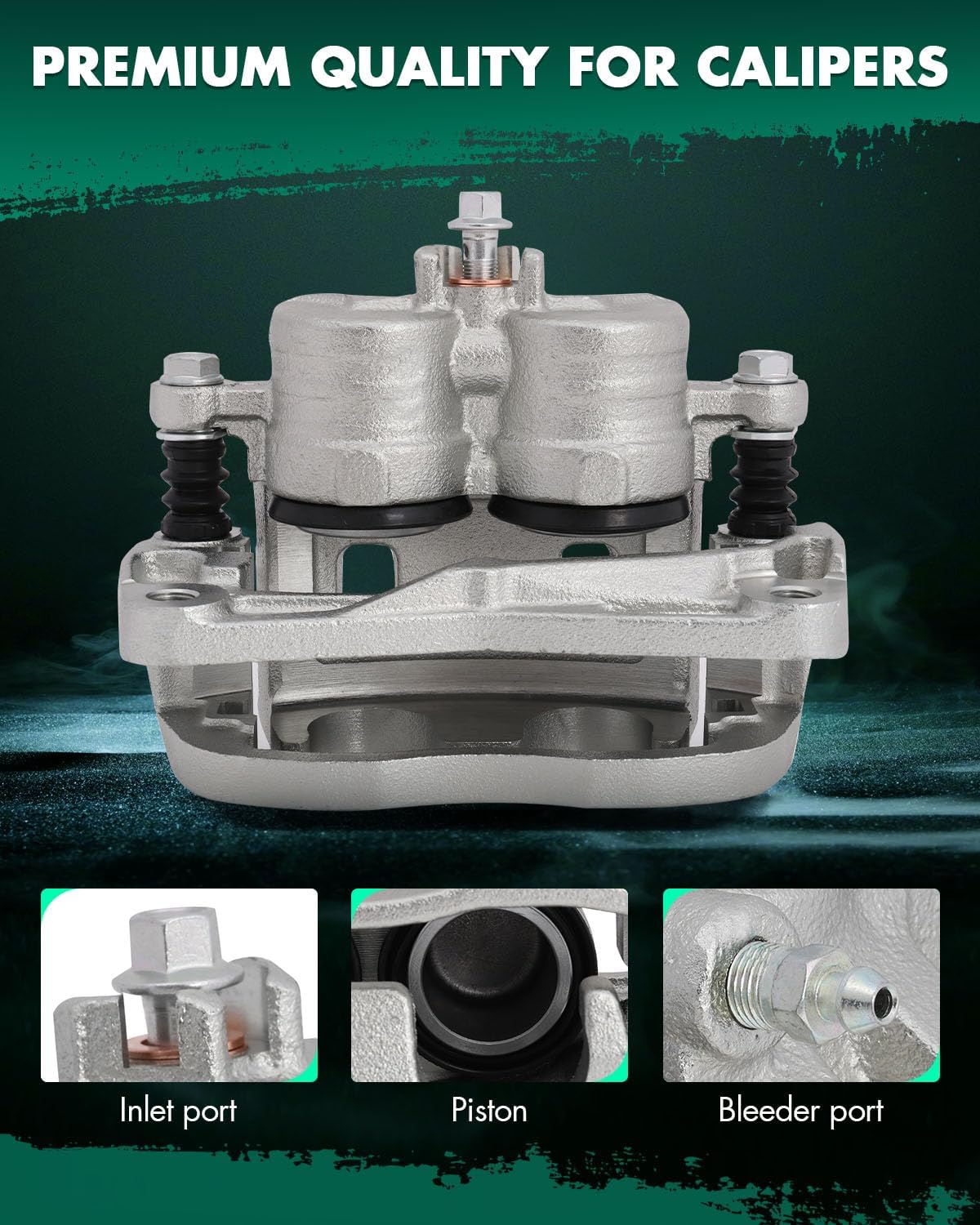 SCITOO Front Left Brake Caliper With Bracket 19B2683 Compatible For Saab 9-2X 2005-2006 For Subaru Impreza 2002-2016 For Subaru Legacy 2003-2004