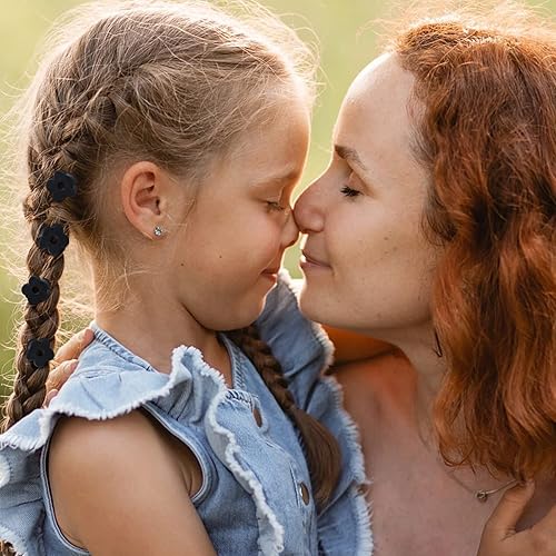 Miniatura 5 de SuPoo Pinzas para el pelo de garra para niñas, 20 piezas de mini flores negras y clips de pulpo para cabello fino y corto, accesorios de peinado 1.1