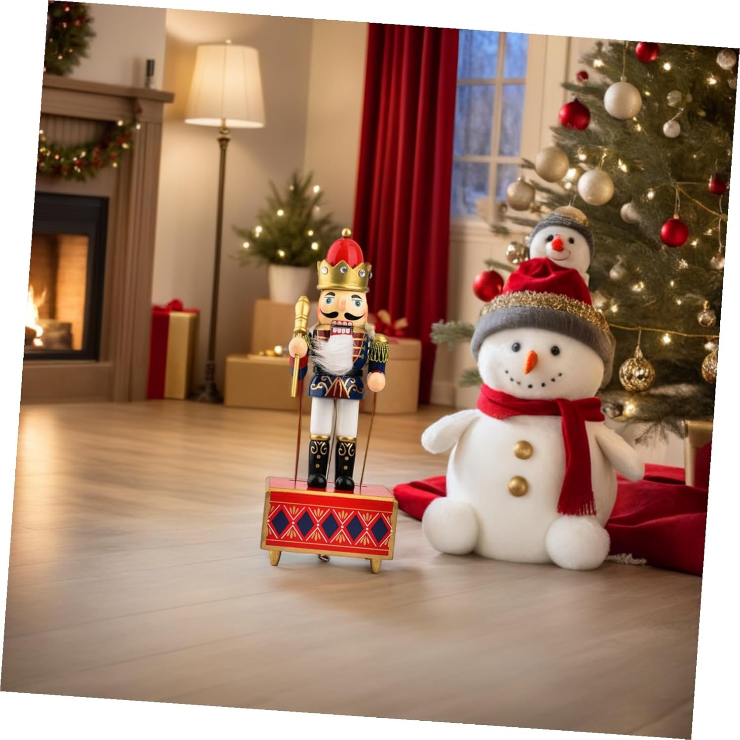 3個 ホリデー デスクトップ くるみ割り人形 クリスマス くるみ割り人形 装飾 置物 装飾 用 クリスマス 木製