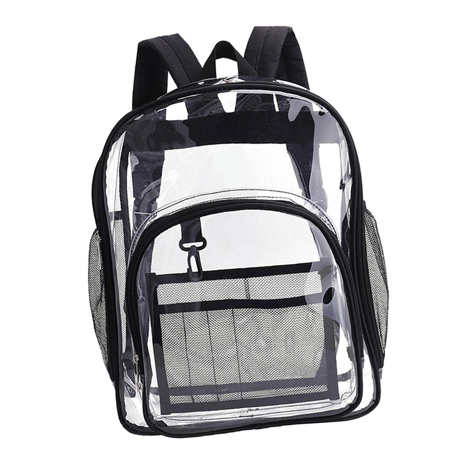 Enakshi® Transparent Book Bags Multifunction Clear PVC Backpack for Work Black|Clothing, Shoes & Accessories | Mens Accessories | Backpacks, Bags & Briefcases-image-30