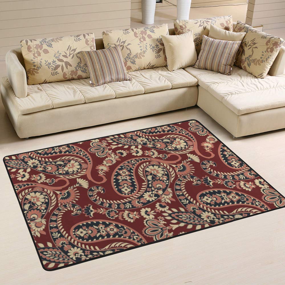 Tapis en bambou Ruchen facile à nettoyer pour salle à manger