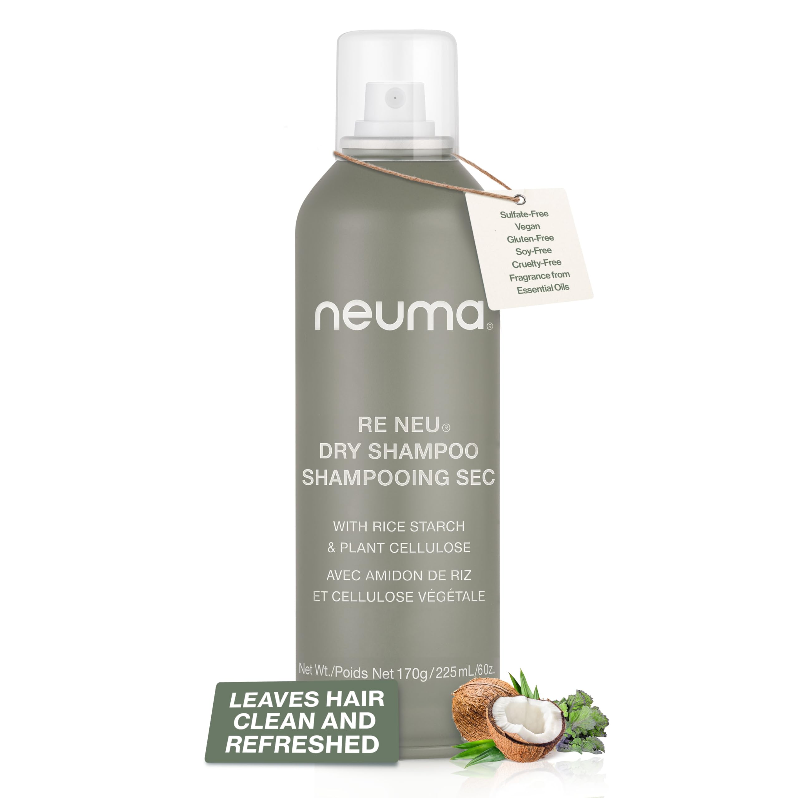 - Neuma Re Neu Dry Shampoo 6 Fl. Oz. Talc-Free, Fast-Absorbing Volumizing Dry Shampoo, Coconut Kalette Scent
