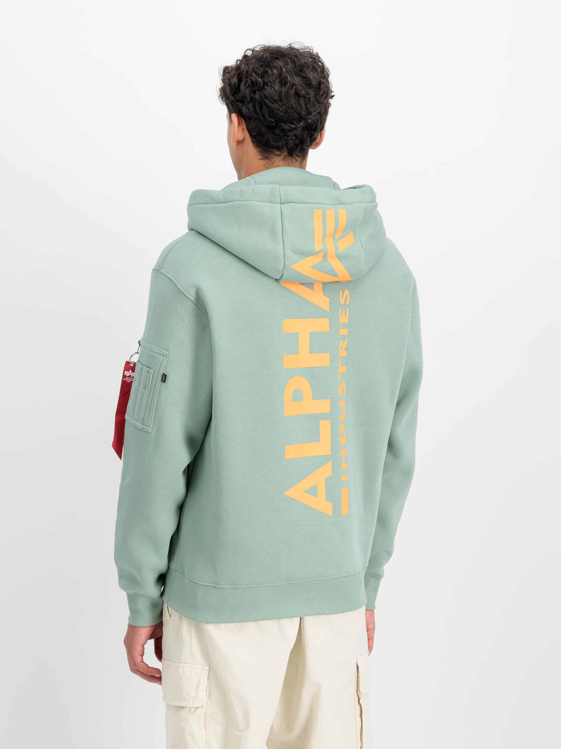 Alpha Industries Herren Backprint Kapuzenpullover (1er Pack)
