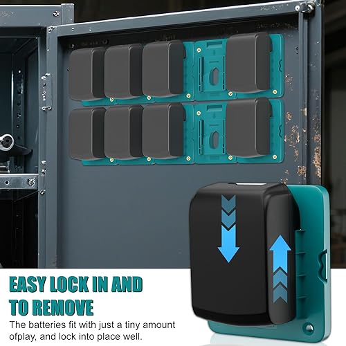 Miniatura 4 de Crtbelfy Soporte de Montaje para Batería Compatible con Soporte de Enchufe de Batería Makita de 18V Adecuado para Baterías BL1860 BL1850 BL1840