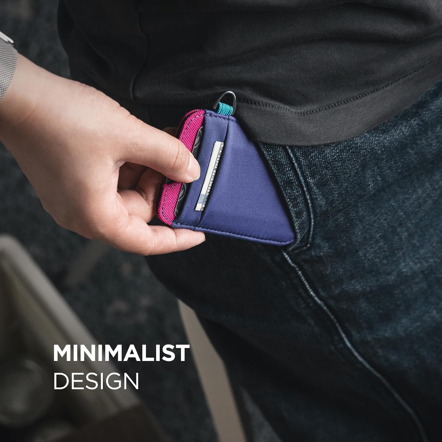 VULKIT Wallet with Key Ring for Women, RFID Blocking Slim Minimalist Card Holder, Valentine’s Day Gift - Image 6