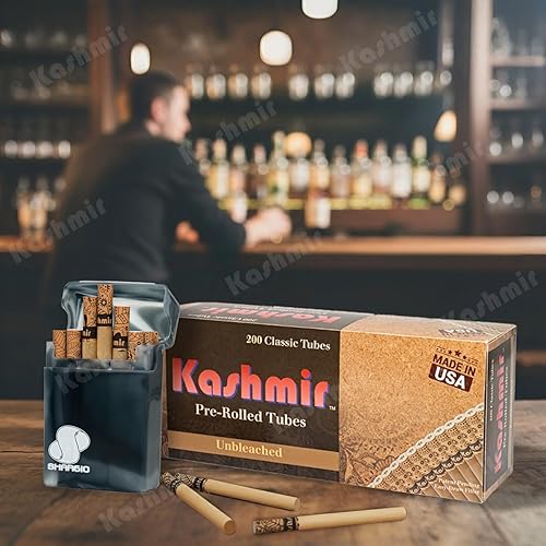 Miniatura 6 de Kashmir Tubos de cigarrillos  200 unidades tamaño King  Tubos sin blanquear tamaño King 3.307 in  Desprendimiento suave, combustión limpia