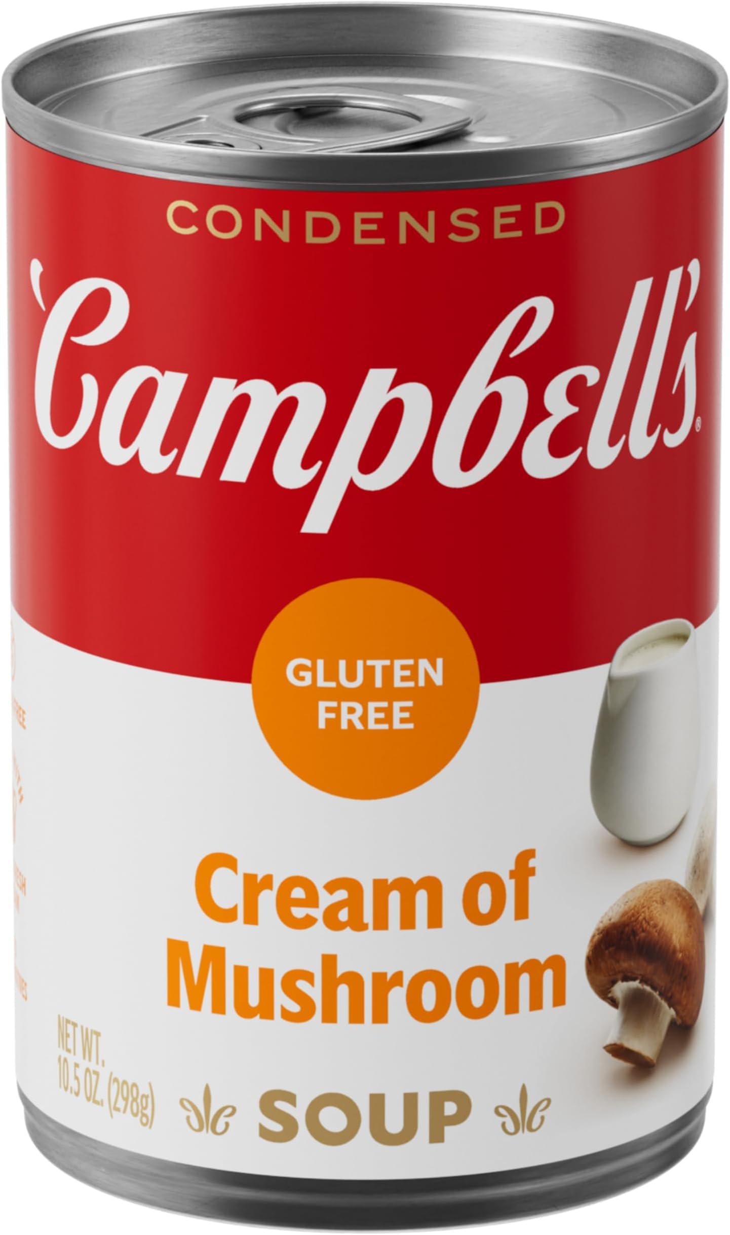 Campbell's Condensed Gluten Free Cream of Mushroom Soup, 10.5 oz Can