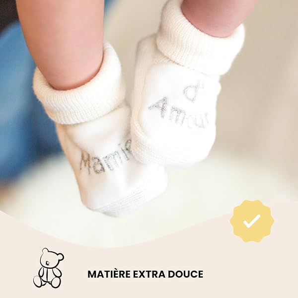 KINOUSSES - Chaussons Bébé - Brodés - 5