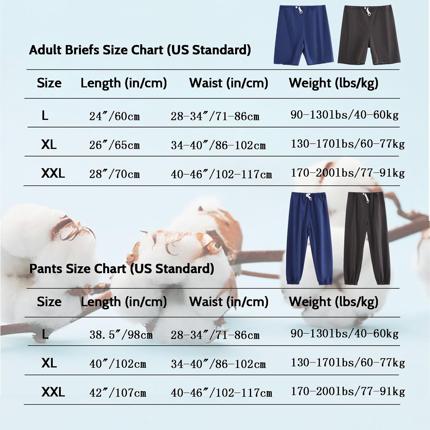 Reusable TPU Waterproof Incontinence Pants for Adults Leak Proof Washable Patient Care Long Pants for Elderly(Gray,2XL) - Image 5