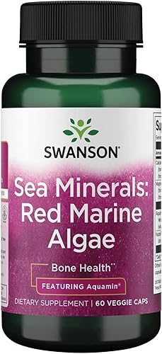 Swanson Aquamin Sea Minerals: Algas Minerales Rojas 60 Cápsulas Vegetales