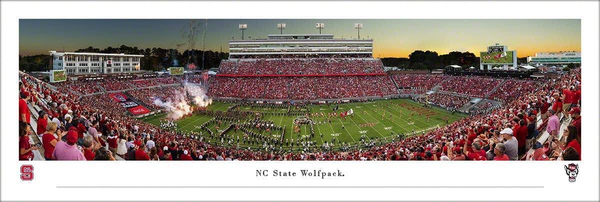NC State Wolfpack Football - Unframed Poster by Blakeway Panoramas