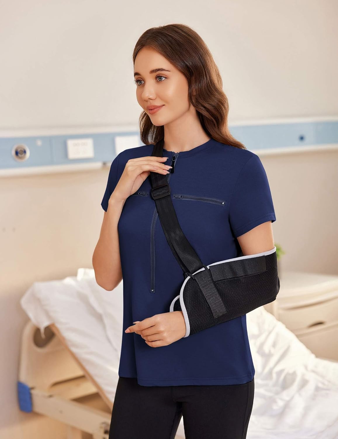 Deyeek Chemo Shirts for Port Access Women 2 Side Snap Short Sleeve Shoulder Surgery Rotator Cuff Dialysis Recovery Shirts - Image 6