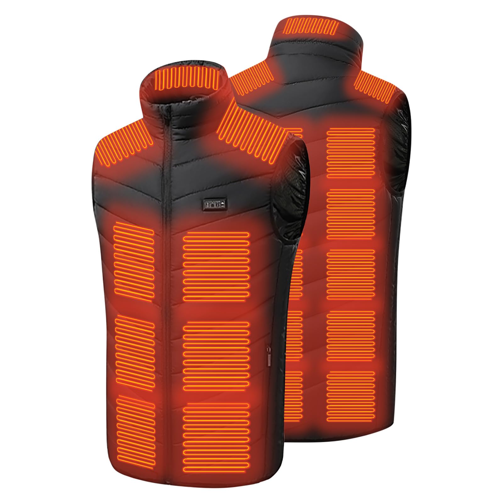 Gilet Chauffant pour Homme Femme, Veste Chauffante sans Manche Électrique, Blouson de Chasse Thermique Électriques Hiver, Veste Vêtements Chauffé pour Ski Moto Chasse Randonnée la pêche