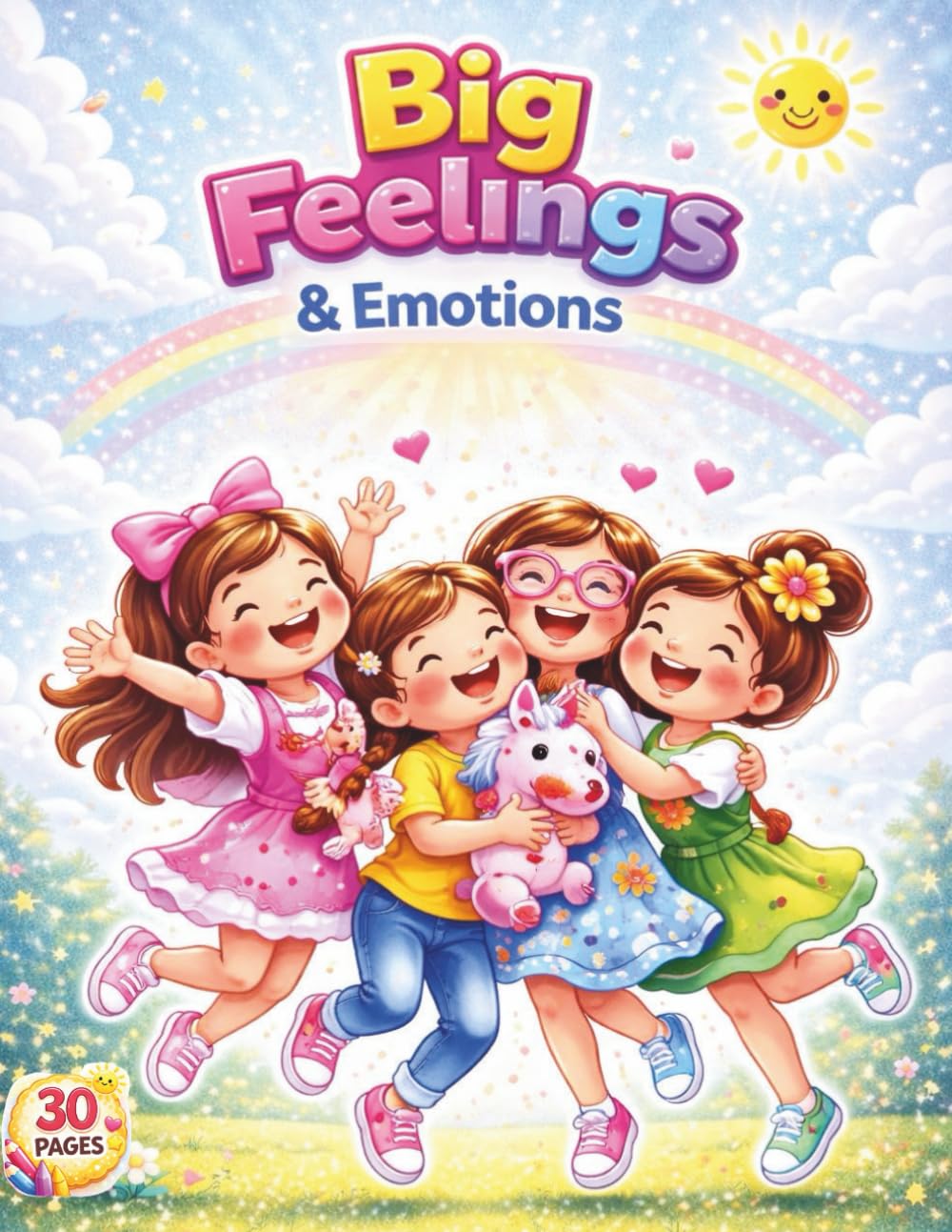 Big Feelings & Emotions: A Cute Coloring Book About Feelings, Kindness, and Friendship for Kids