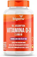 Vitamina D3 2000ui, Softgel, Em Óleo Tcm (mct), Bigens (Unidade) (120 Cápsulas)