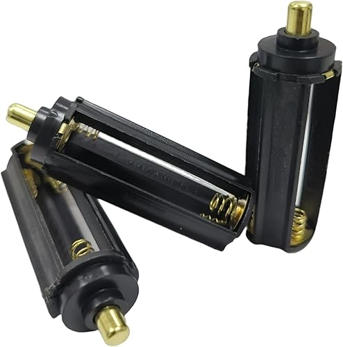 Miniatura 4 de BeeSpring 3 unidades de soporte de batería cilíndrico adaptador de caja de almacenamiento 3 x AAA 1.5V baterías adaptador tubo para linterna de