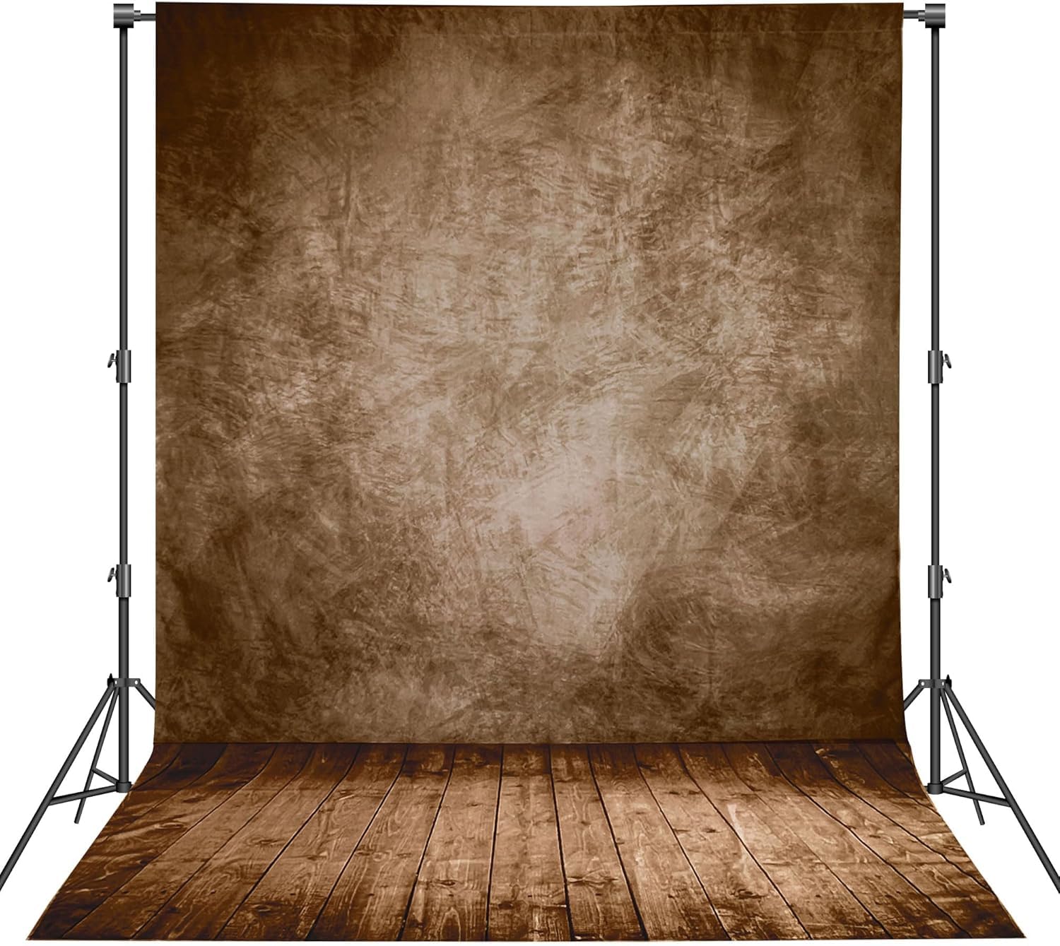 Haboke Professional Abstract Portrait Photography Backdrop,Wall with Wood Floor Backdrop for Kids Photography Baby Newborn Cake Smash Photo Shoots