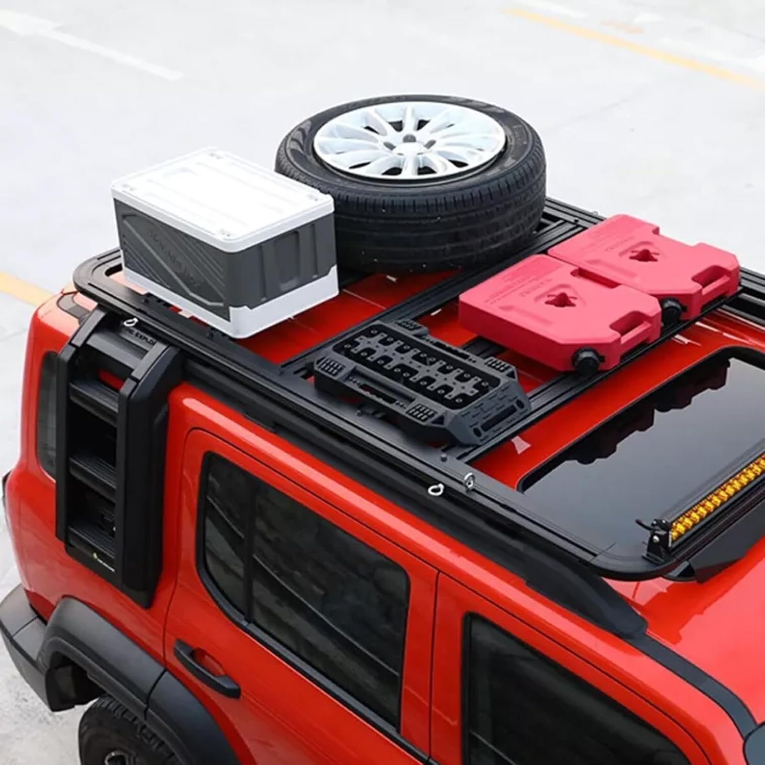 Foldable Liftable Ladder Side Access Protective Frame Window Roof Step Ladder Off-Road Modification Fits for GWM Tank 300 2020 2021 2022 2023 2024 2025 2026