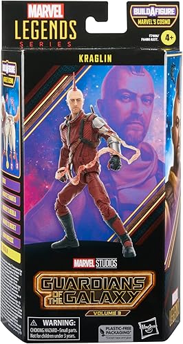 Miniatura 2 de Marvel Legends Series Kraglin, Guardianes de la Galaxia Vol. 3 - Figuras de acción coleccionables de 6 pulgadas, juguetes para edades de 4 años en