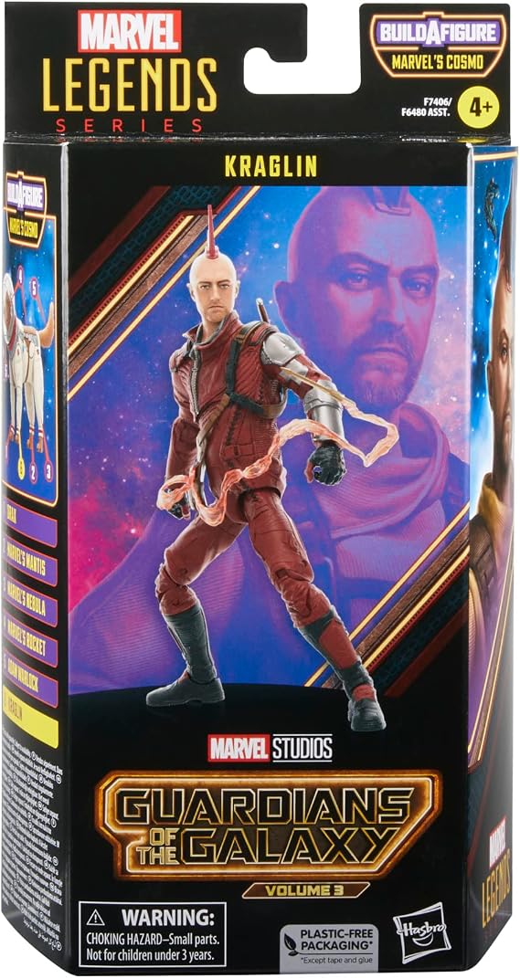 Marvel Legends Series Kraglin, Guardians of The Galaxy Vol. 3 6-Inch Collectible Action Figures, Toys for Ages 4 and Up