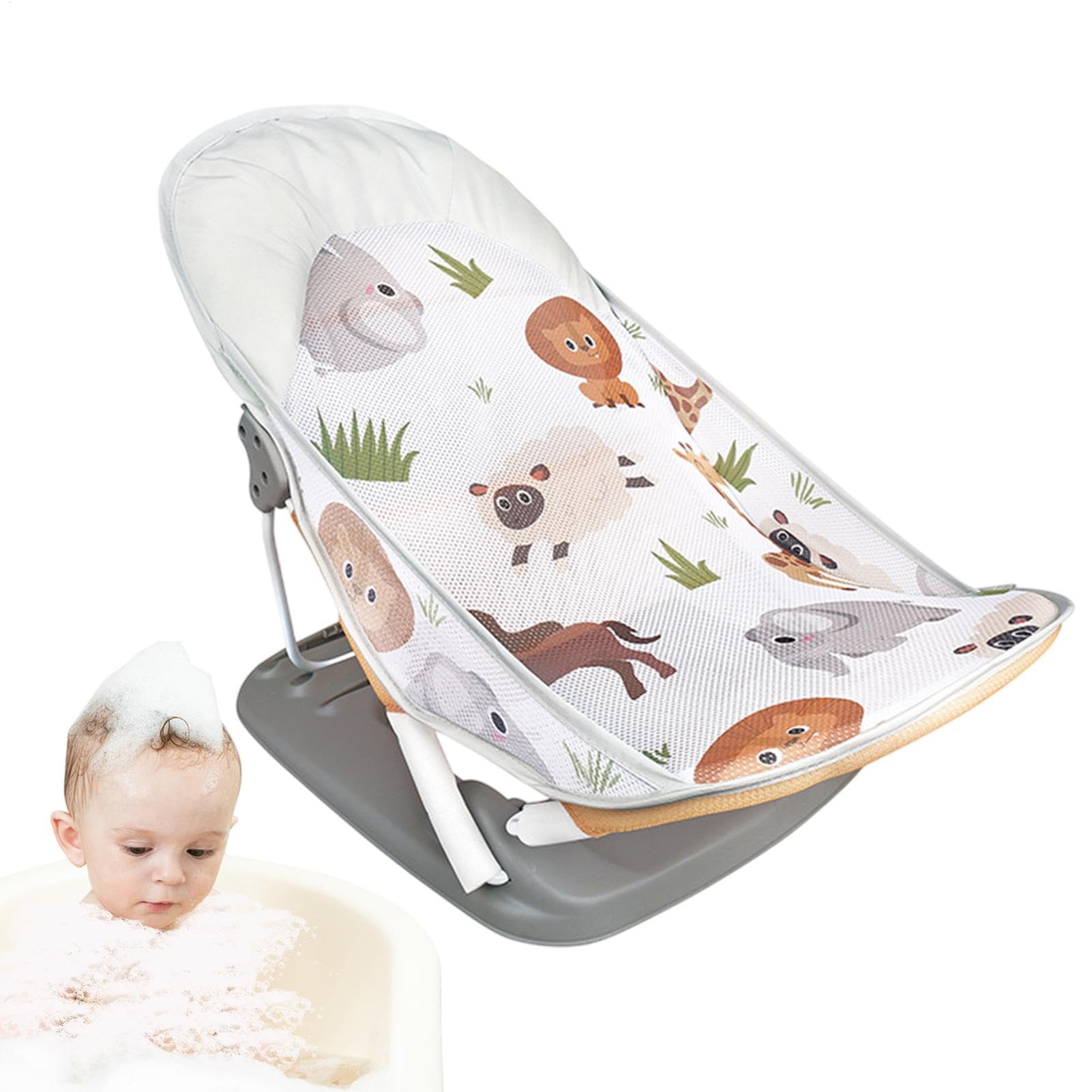 Supporto da bagno per il bambino sedile da bagno pieghevole per bagno
