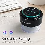 XLeader, Mise à jour Pro Haut-parleur de douche, certifié IPX7 Haut-parleur Bluetooth étanche avec coupe d'aspiration, clip à crochet, micro intégré, basse Crystal Sound&Rich, jusqu'à 12H Temps de jeu, Cadeaux Idéal - SoundAngel Maté