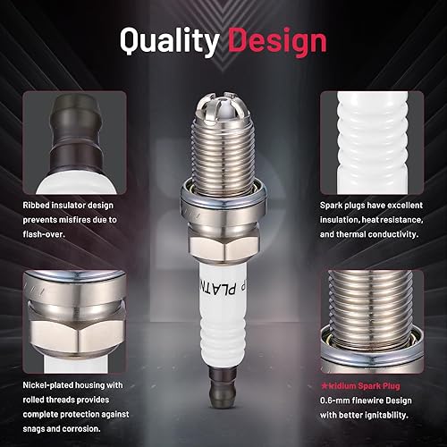 Miniatura 10 de BDFHYK Juego de 6 bujías iridio compatibles con BMW X3 X4 X5 X6 135i 335i 435i 535i 640i 740i 740Li M235i ActiveHybrid 3 5 7 3.0L L6 repuesto para