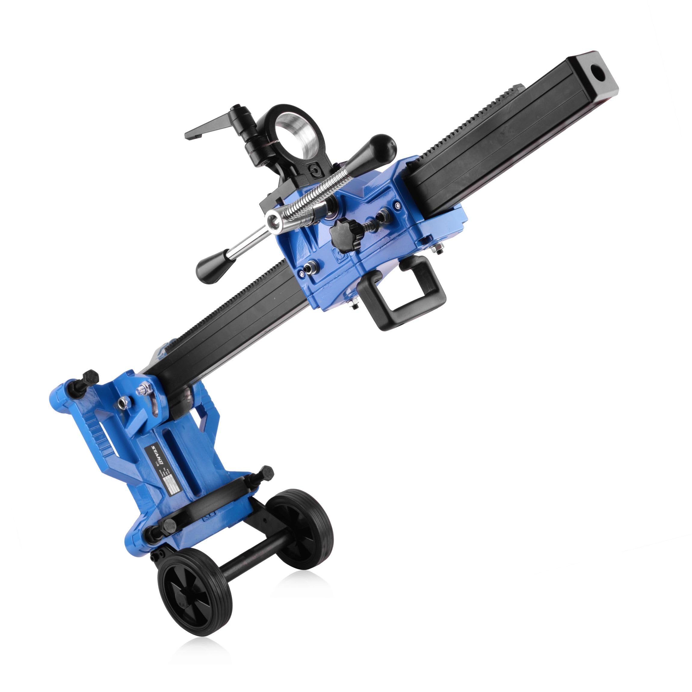 STAKO Professionelle handgeführte Diamant-Kernbohrmaschine mit neigbarem Bohrständer – Max. Bohrdurchmesser Ø202mm – 2100W Motor – 3-Gang-Getriebe – für Beton – 2730U/min – für Nass & Trockenbohrungen