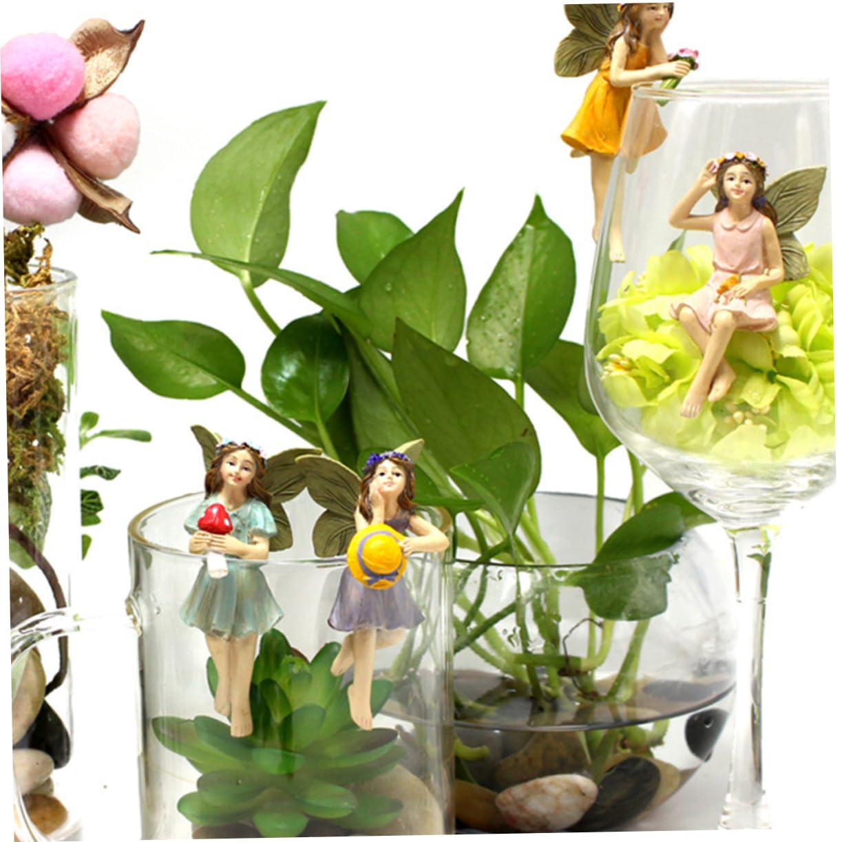 ピーナッツの妖精　ミニチュアテラリウム Amazon | FOMIYES 花の妖精ピクシー 5個 フライウィング