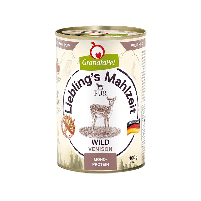 GranataPet Liebling's Mahlzeit Wild Pur, Comida húmeda para Perros