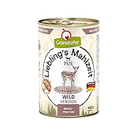 GranataPet Liebling's Mahlzeit PUR Con Selvaggina - Cibo Umido per Cani Senza Cereali