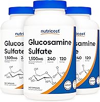 Vista 8 de Nutricost Sulfato de glucosamina 750 mg, 240 cápsulas (1500 mg por porción)