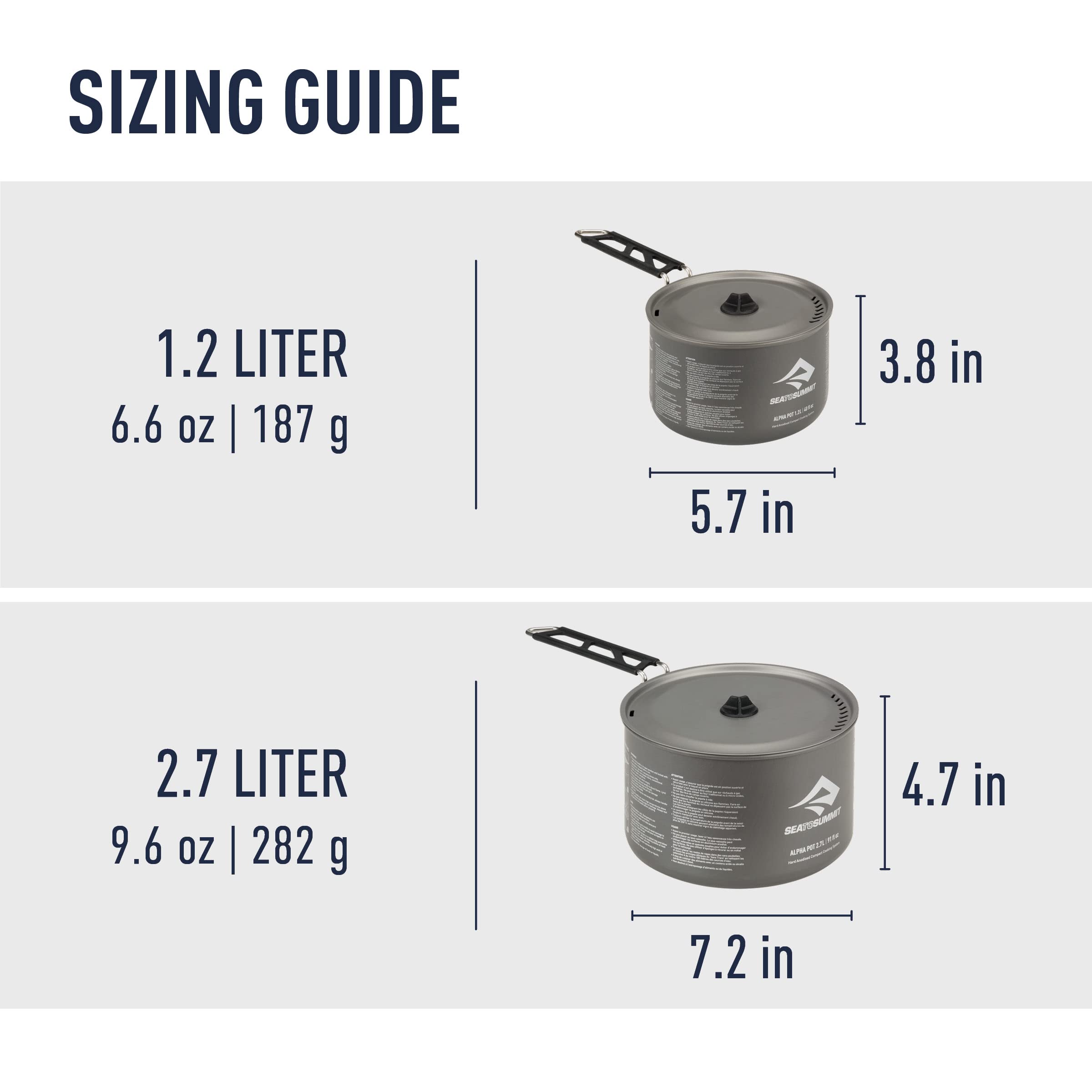 Amazon.com: Sea to Summit Alpha Lightweight Aluminum Camping Cook