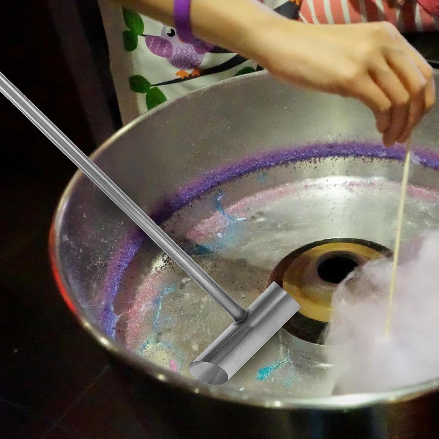 UPKOCH Marshmallow Sugar Scoop 12.2 Inch Stainless Steel Cotton Candy Machine Spoon Multi-Function Candy Supply Food Scoop for Kitchen and Serving