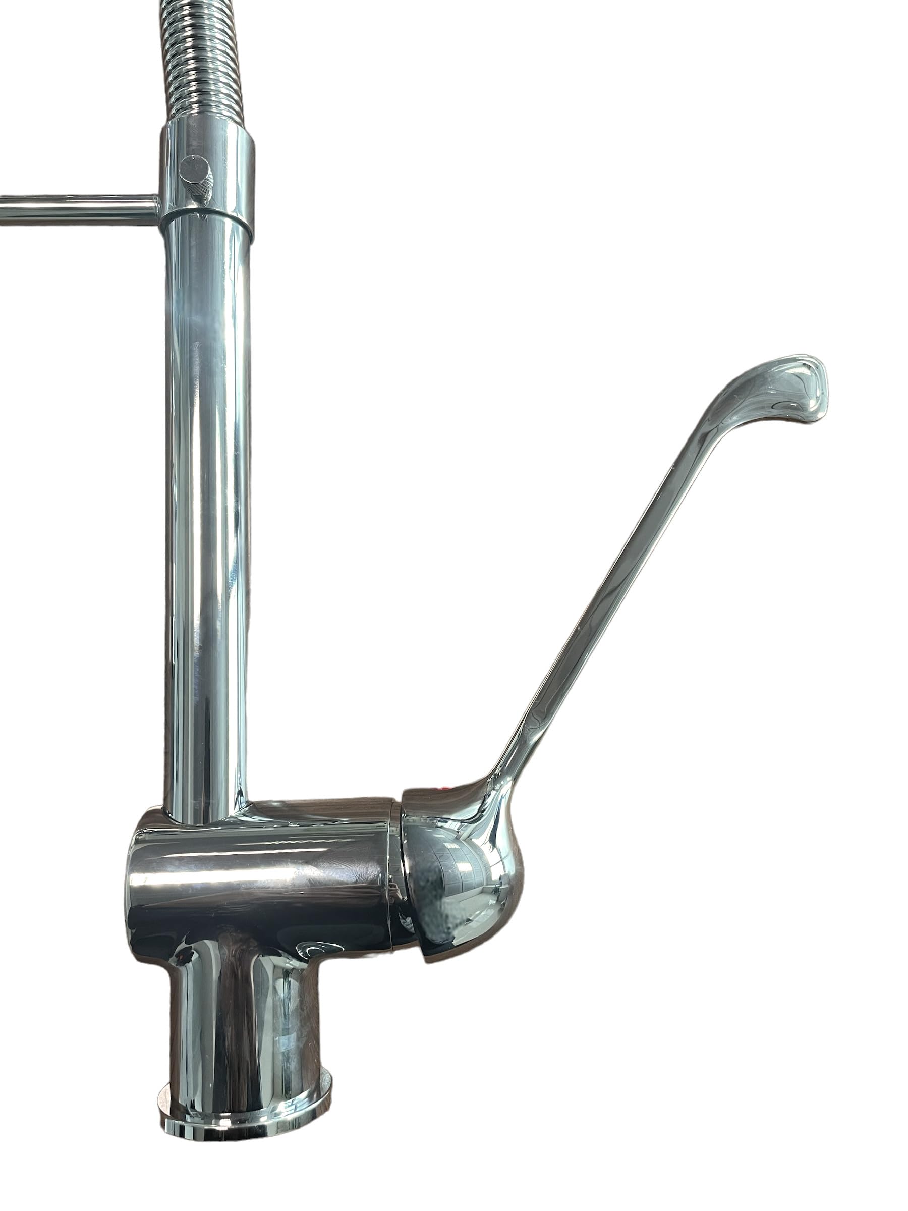 BAGNOCLIC | Miscelatore cucina industriale | Acciaio inox, leva lunga, doccetta con leva | Controllo preciso, installazione semplice | Rubinetto professionale versatile