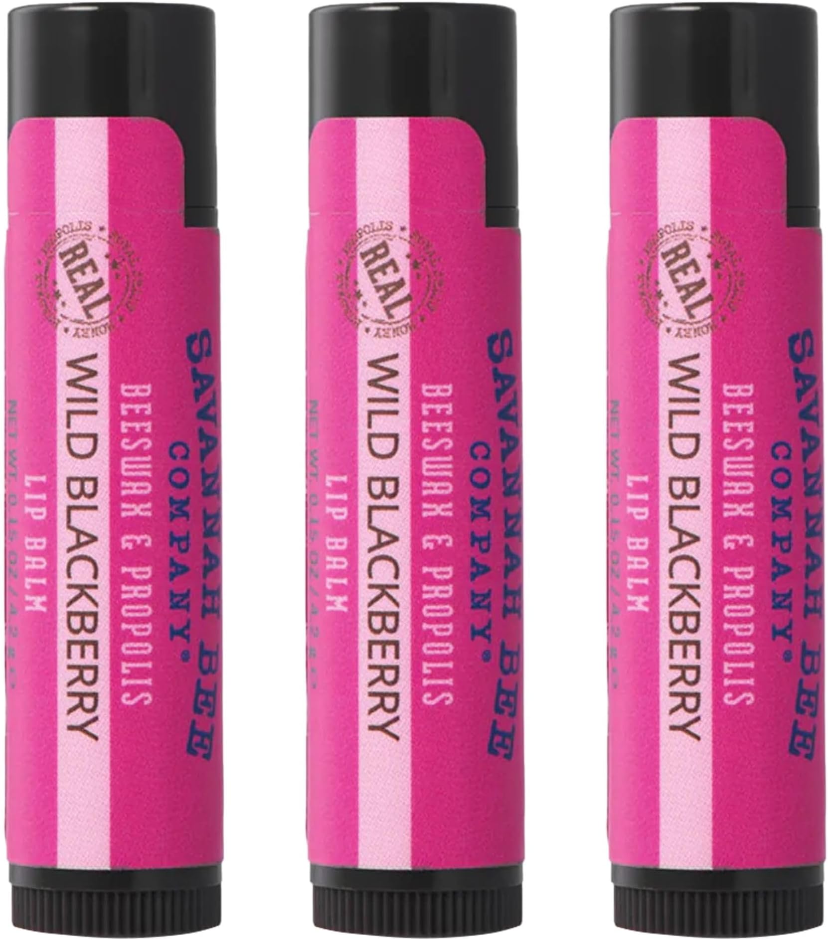 Lip Balm - Silky Smooth Natural Balm (Wild Blackberry 3 pack)