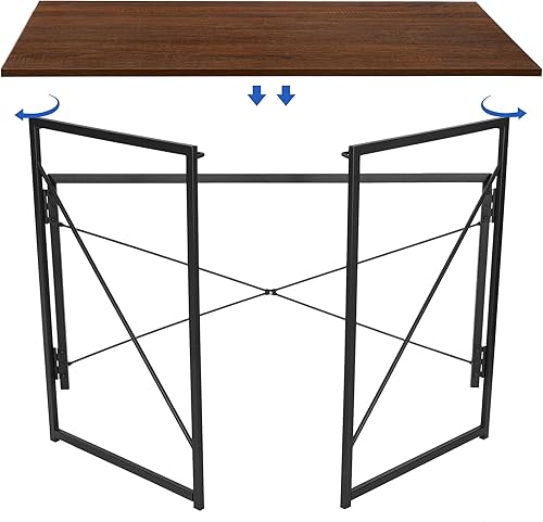 Miniatura 5 de JungleA Escritorio plegable portátil para computadora, mesa para computadora portátil, estación de trabajo, oficina en casa, mesa de estudio,